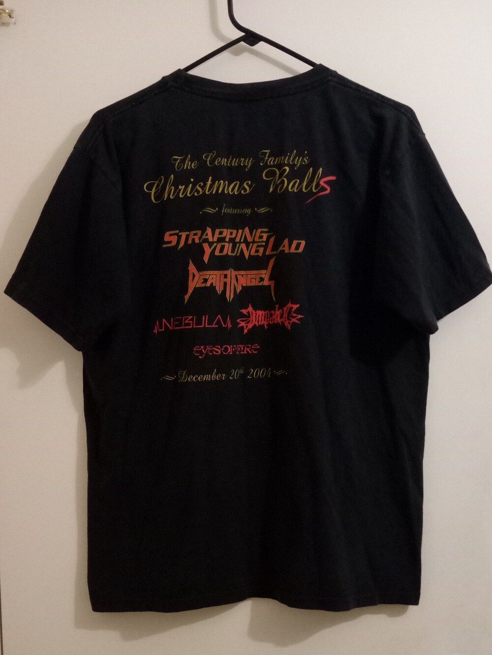 GUC Century Media Records Christmas 2004 T-shirt Strapping Young Lad Death Angel